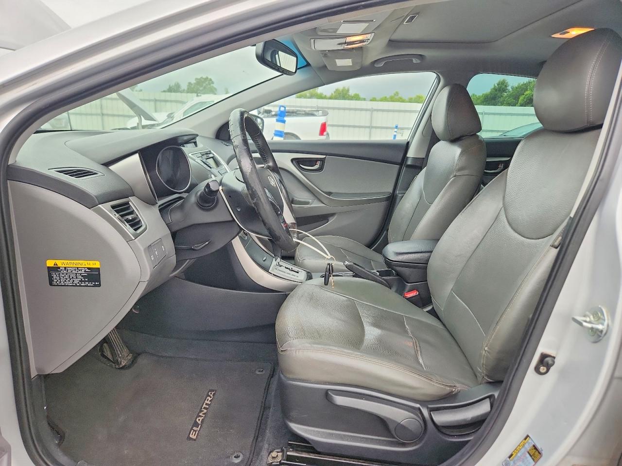 2012 Hyundai Elantra Limited Серебряный vin: KMHDH4AE7CU456565