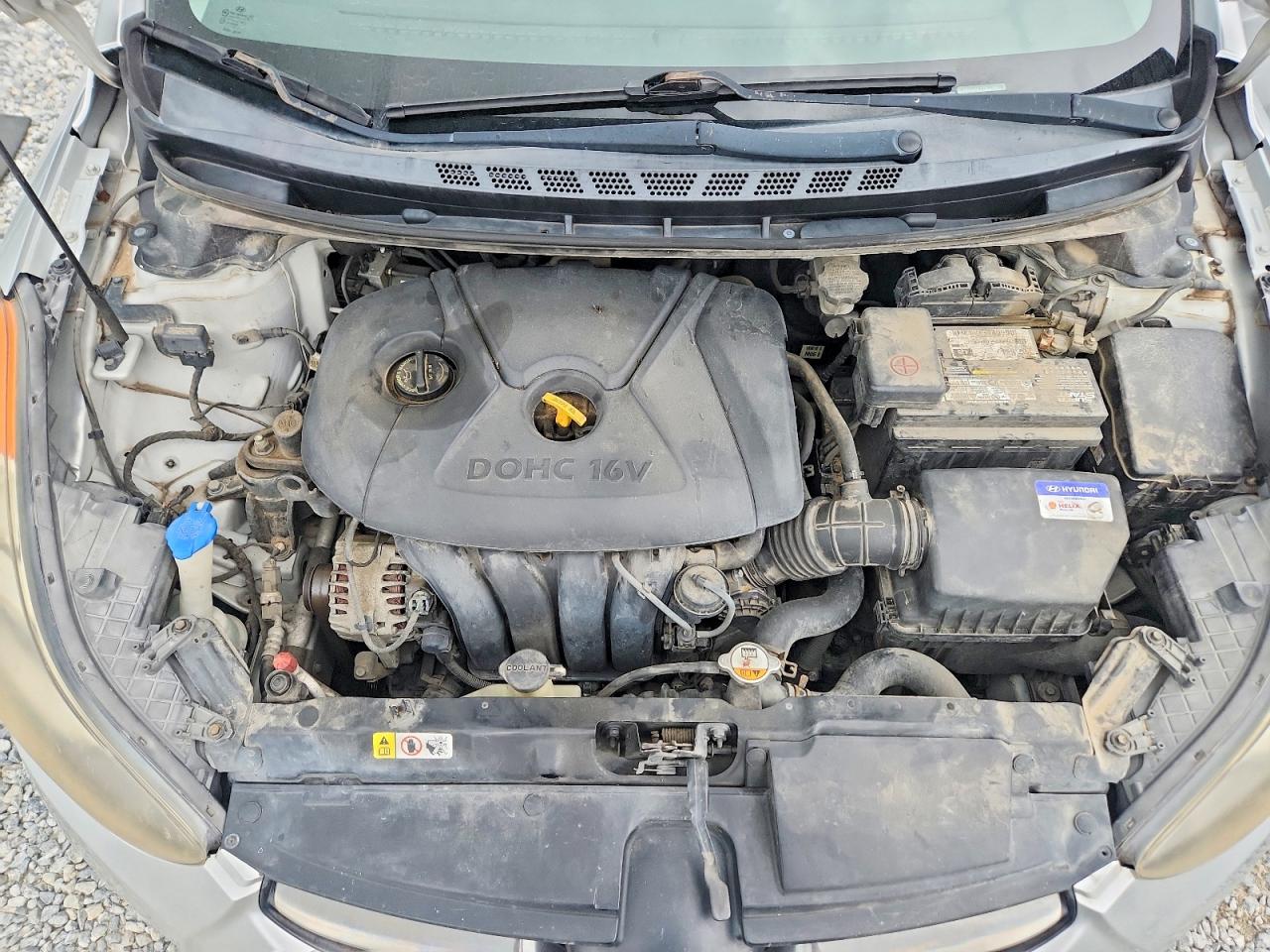 2012 Hyundai Elantra Limited Серебряный vin: KMHDH4AE7CU456565