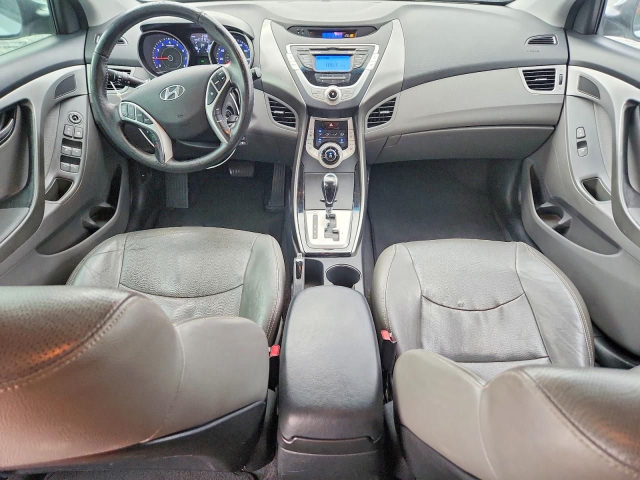 2012 Hyundai Elantra Limited Серебряный vin: KMHDH4AE7CU456565