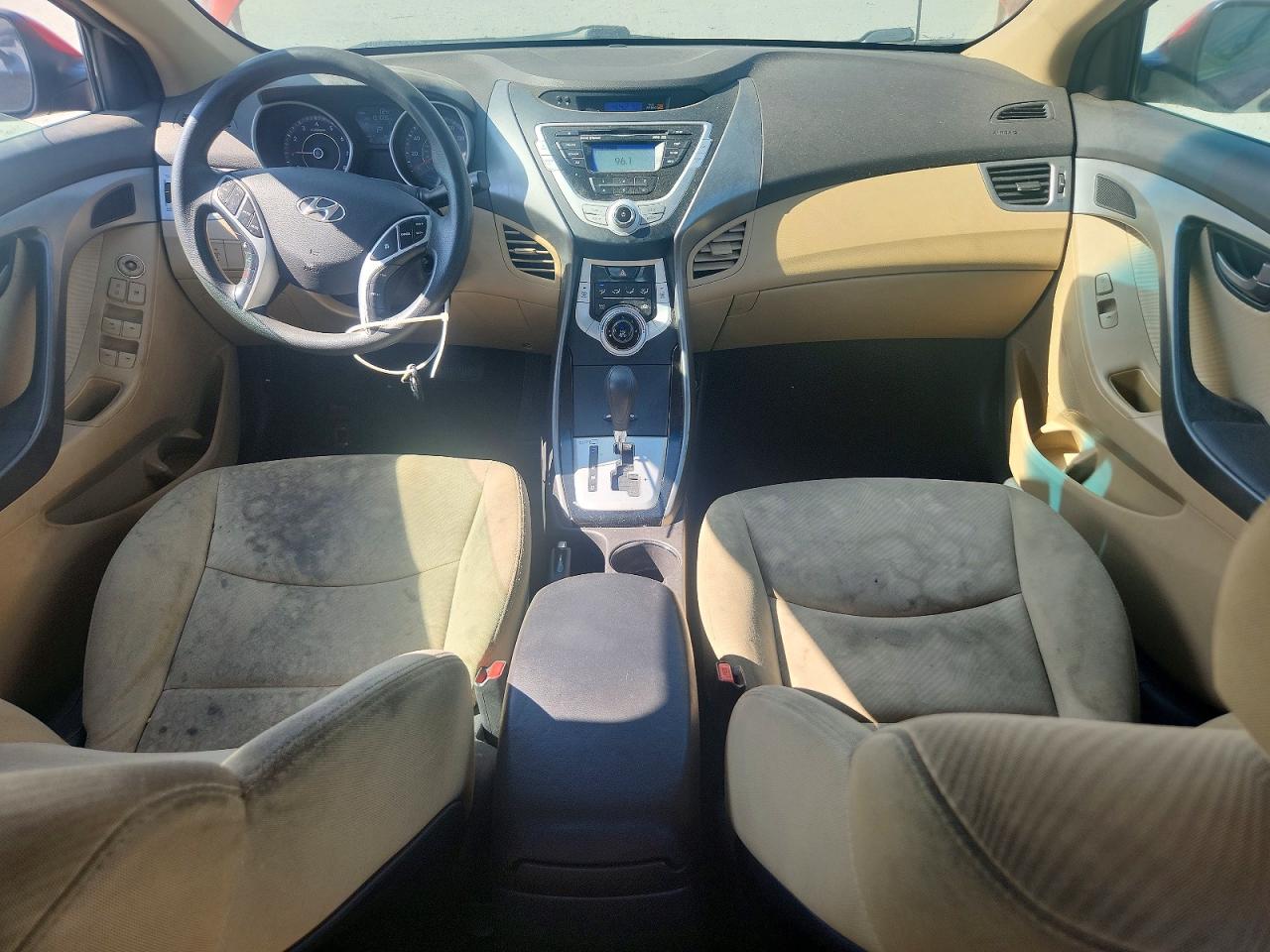 2012 Hyundai Elantra Gls Burgundy vin: KMHDH4AE7CU463855