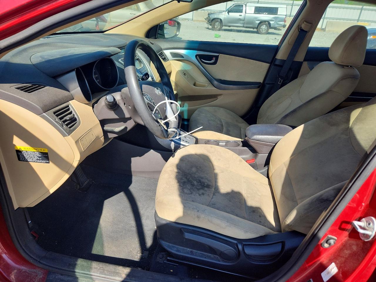 2012 Hyundai Elantra Gls Burgundy vin: KMHDH4AE7CU463855