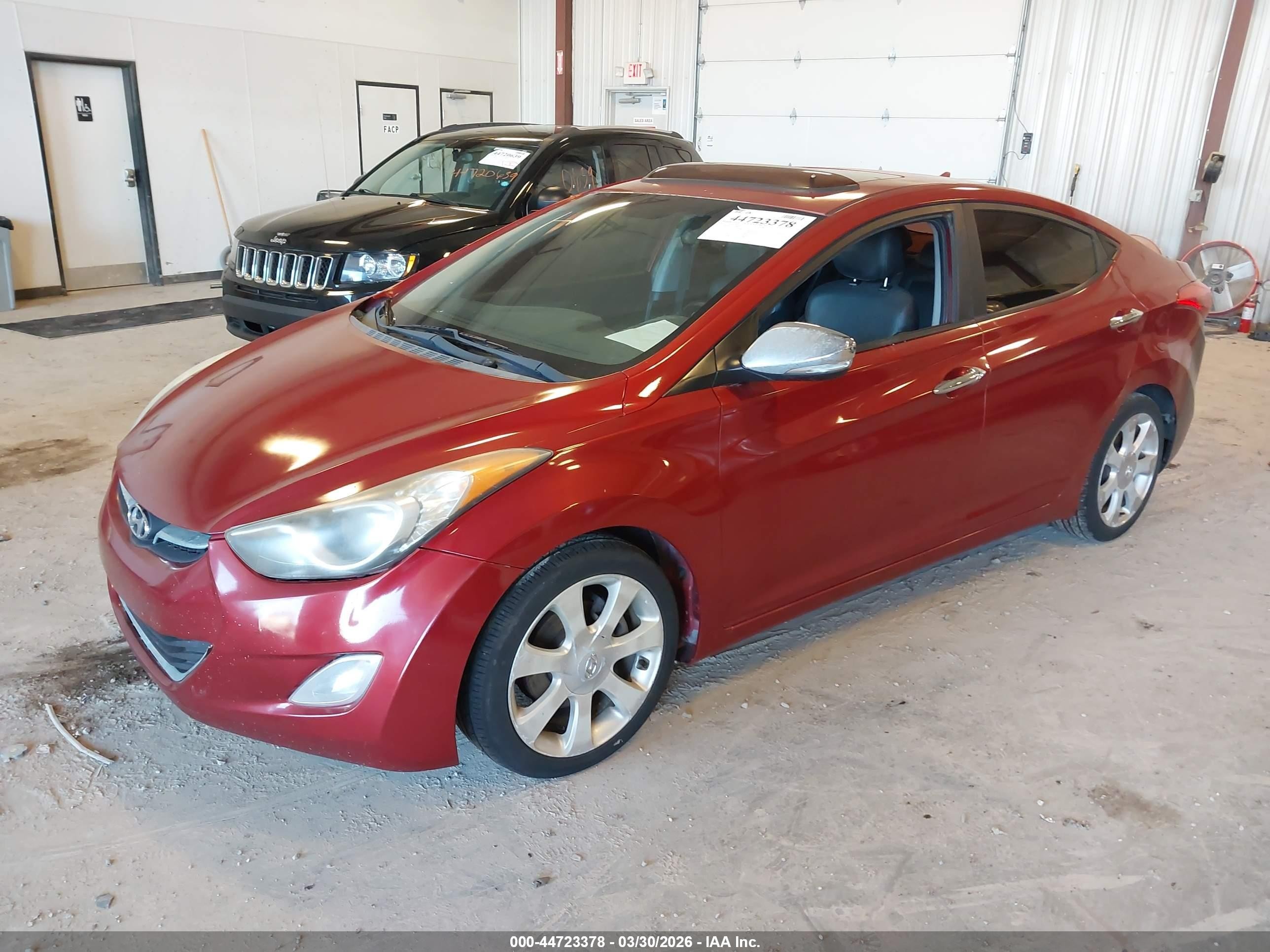 2012 Hyundai Elantra Limited (ulsan Plant) Красный vin: KMHDH4AE7CU468652