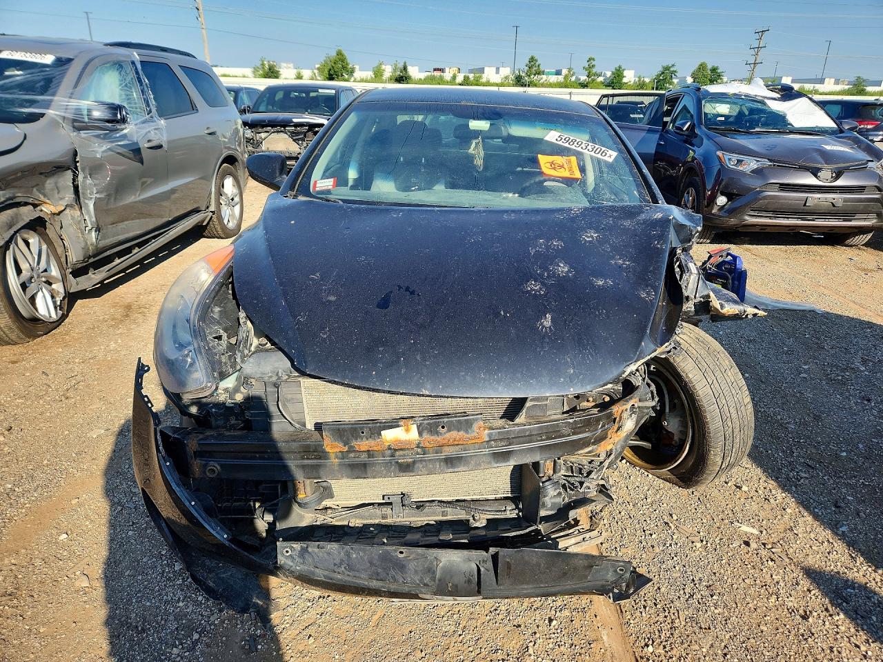 2013 Hyundai Elantra Gls Black vin: KMHDH4AE7DU005802