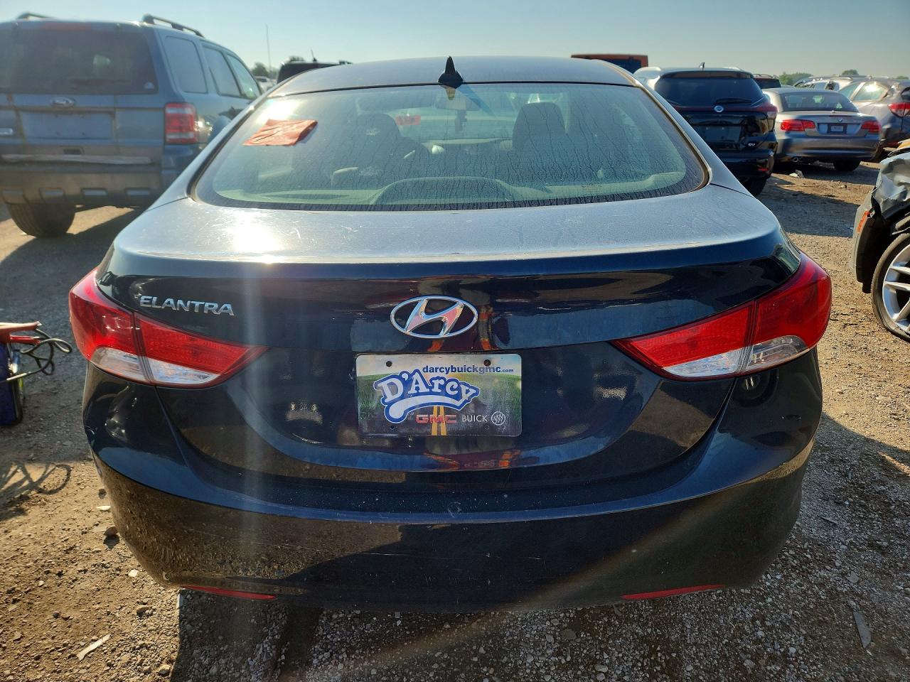 2013 Hyundai Elantra Gls Black vin: KMHDH4AE7DU005802