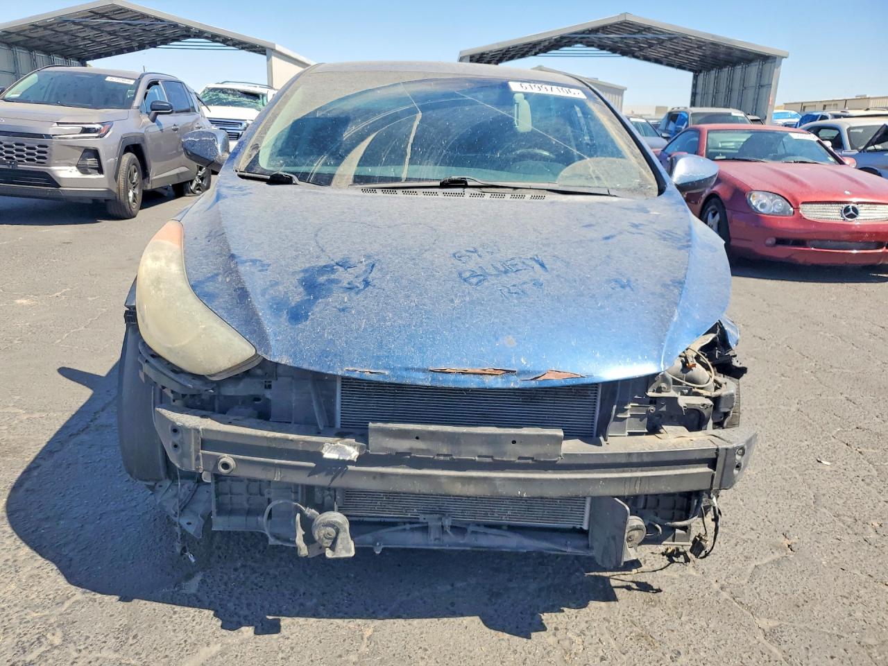 2013 Hyundai Elantra Gls Blue vin: KMHDH4AE7DU010725