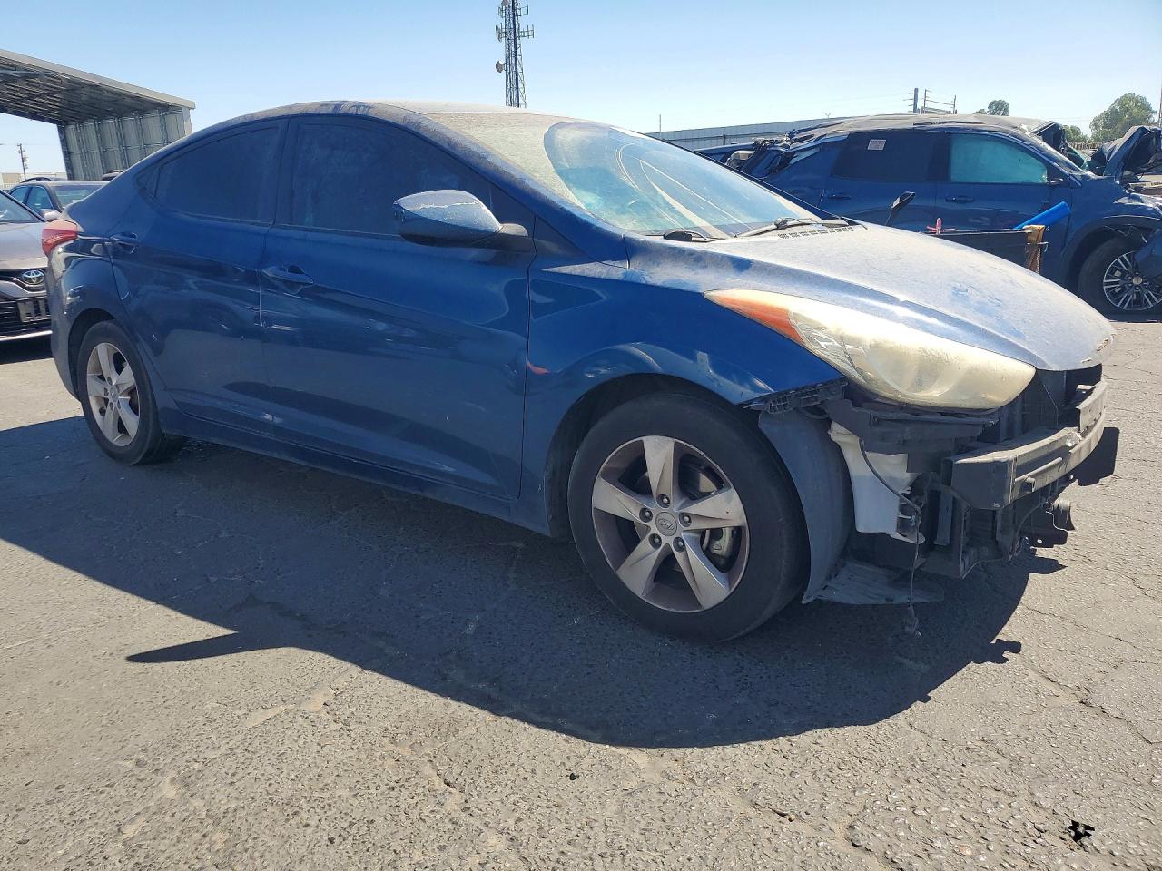 2013 Hyundai Elantra Gls Blue vin: KMHDH4AE7DU010725