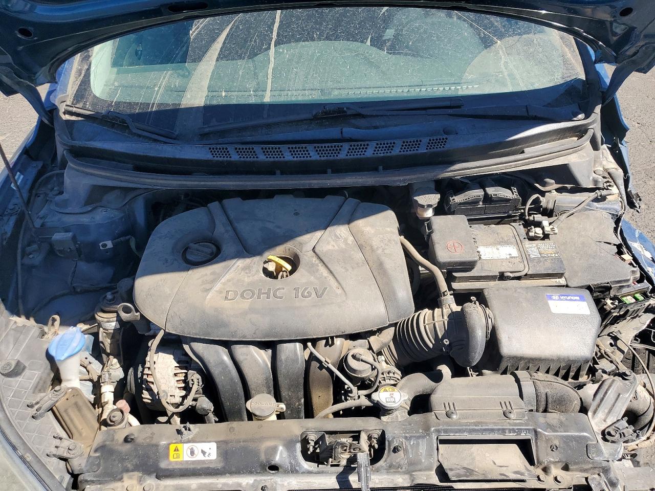 2013 Hyundai Elantra Gls Blue vin: KMHDH4AE7DU010725