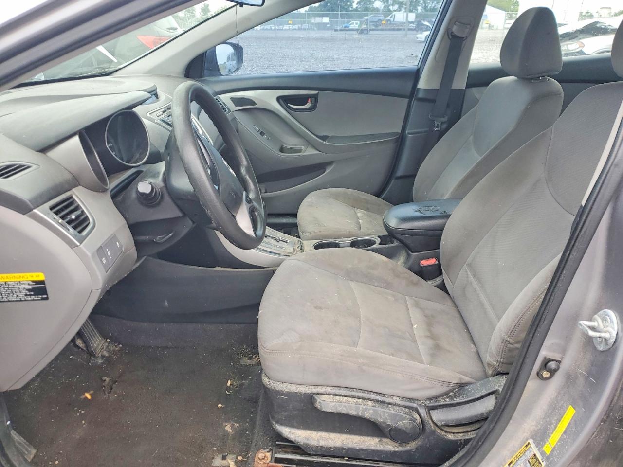 2013 Hyundai Elantra Gls Gray vin: KMHDH4AE7DU495030