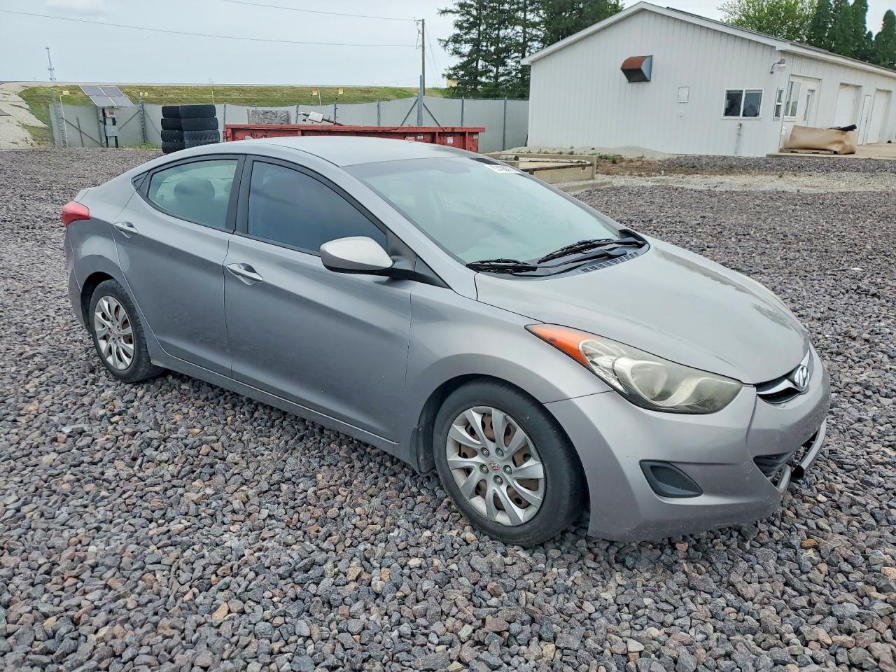 2013 Hyundai Elantra Gls Gray vin: KMHDH4AE7DU495030