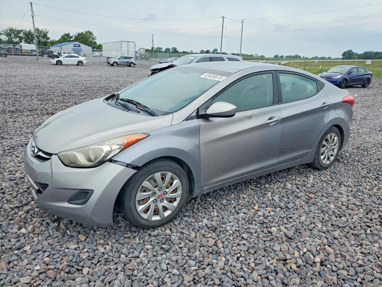 2013 Hyundai Elantra Gls Gray vin: KMHDH4AE7DU495030