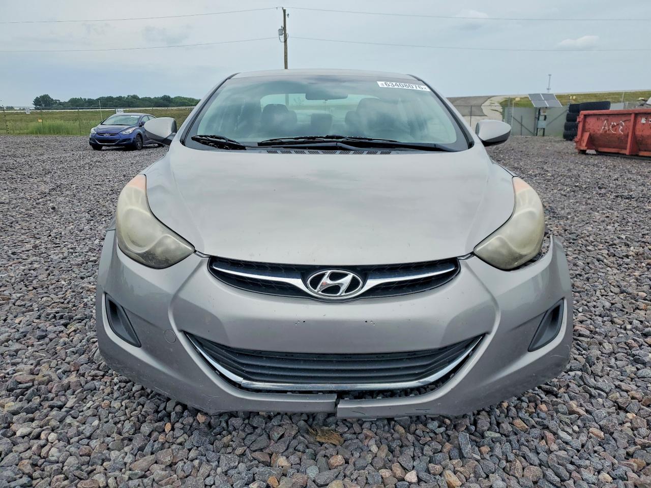 2013 Hyundai Elantra Gls Gray vin: KMHDH4AE7DU495030