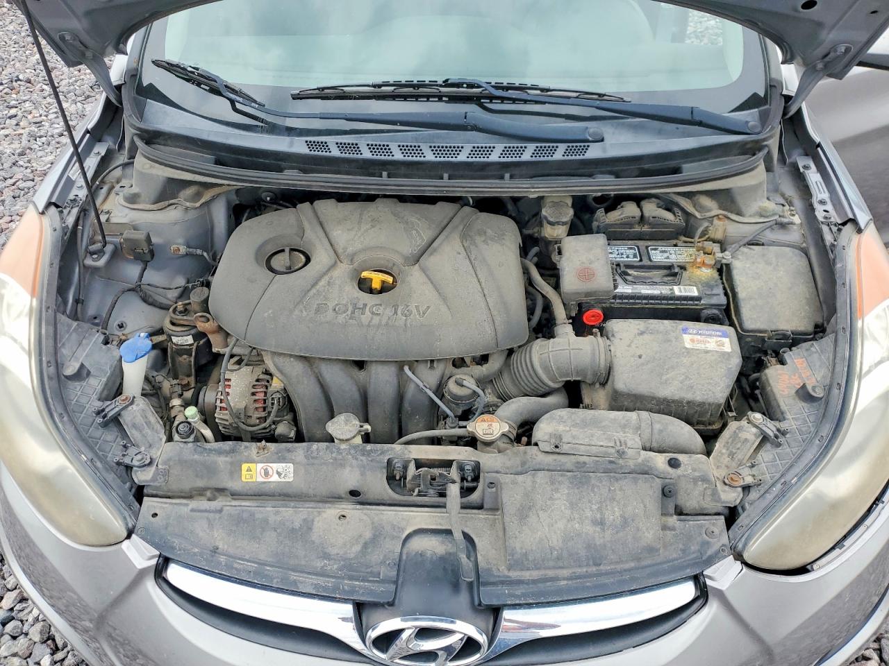2013 Hyundai Elantra Gls Gray vin: KMHDH4AE7DU495030
