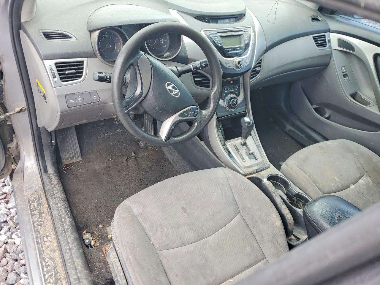 2013 Hyundai Elantra Gls Gray vin: KMHDH4AE7DU495030