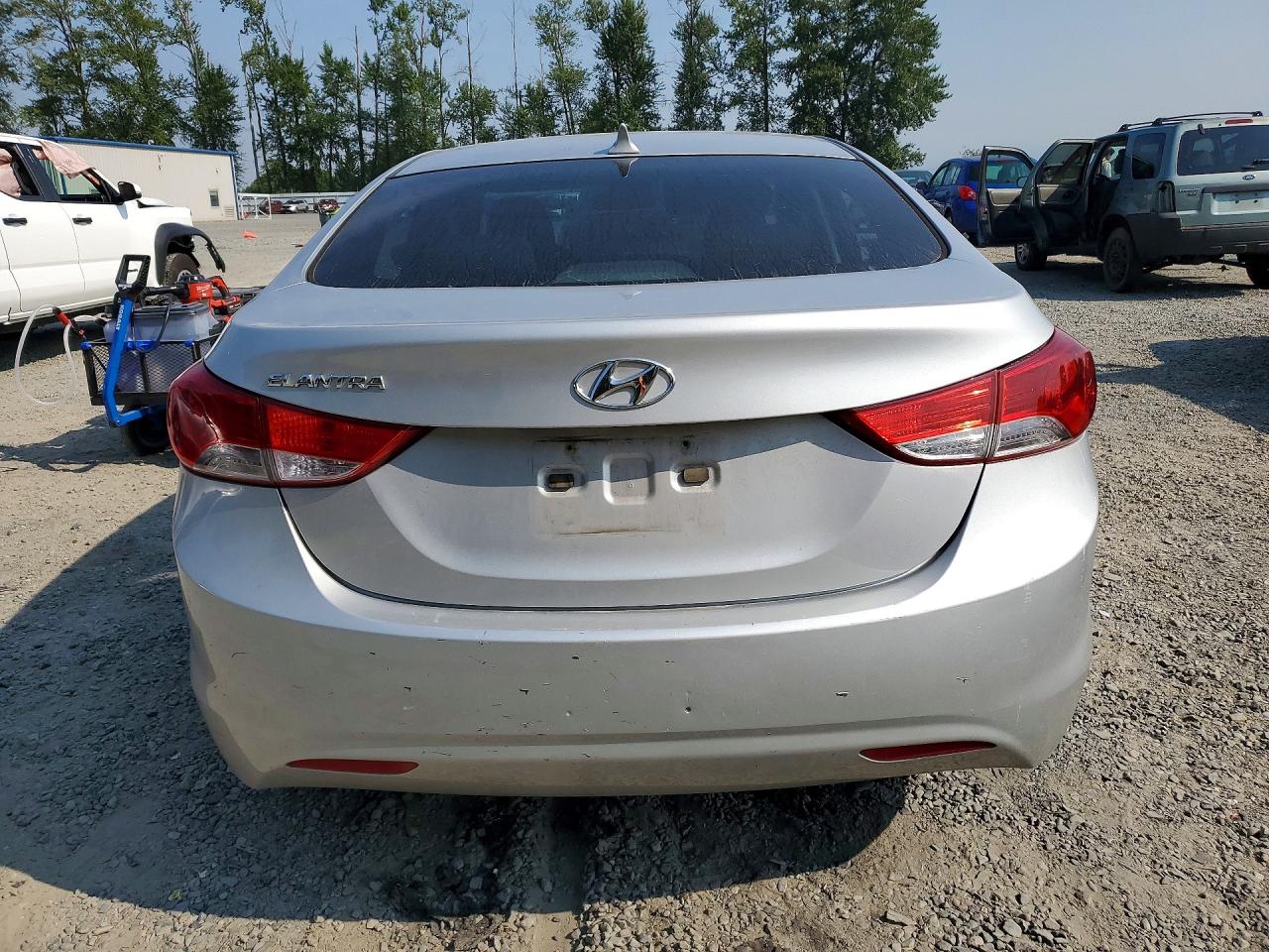 2013 Hyundai Elantra Gls Silver vin: KMHDH4AE7DU530620