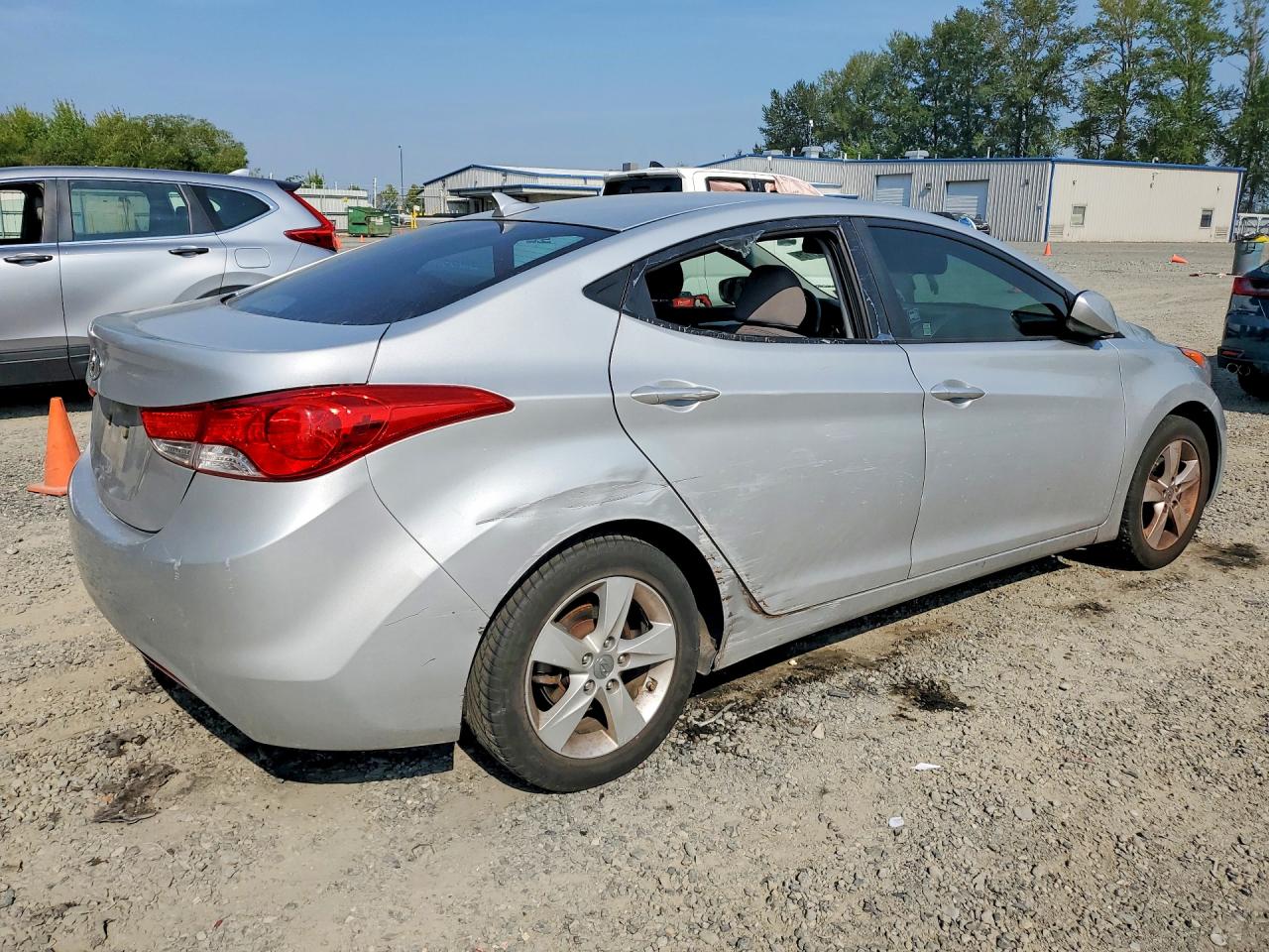2013 Hyundai Elantra Gls Silver vin: KMHDH4AE7DU530620