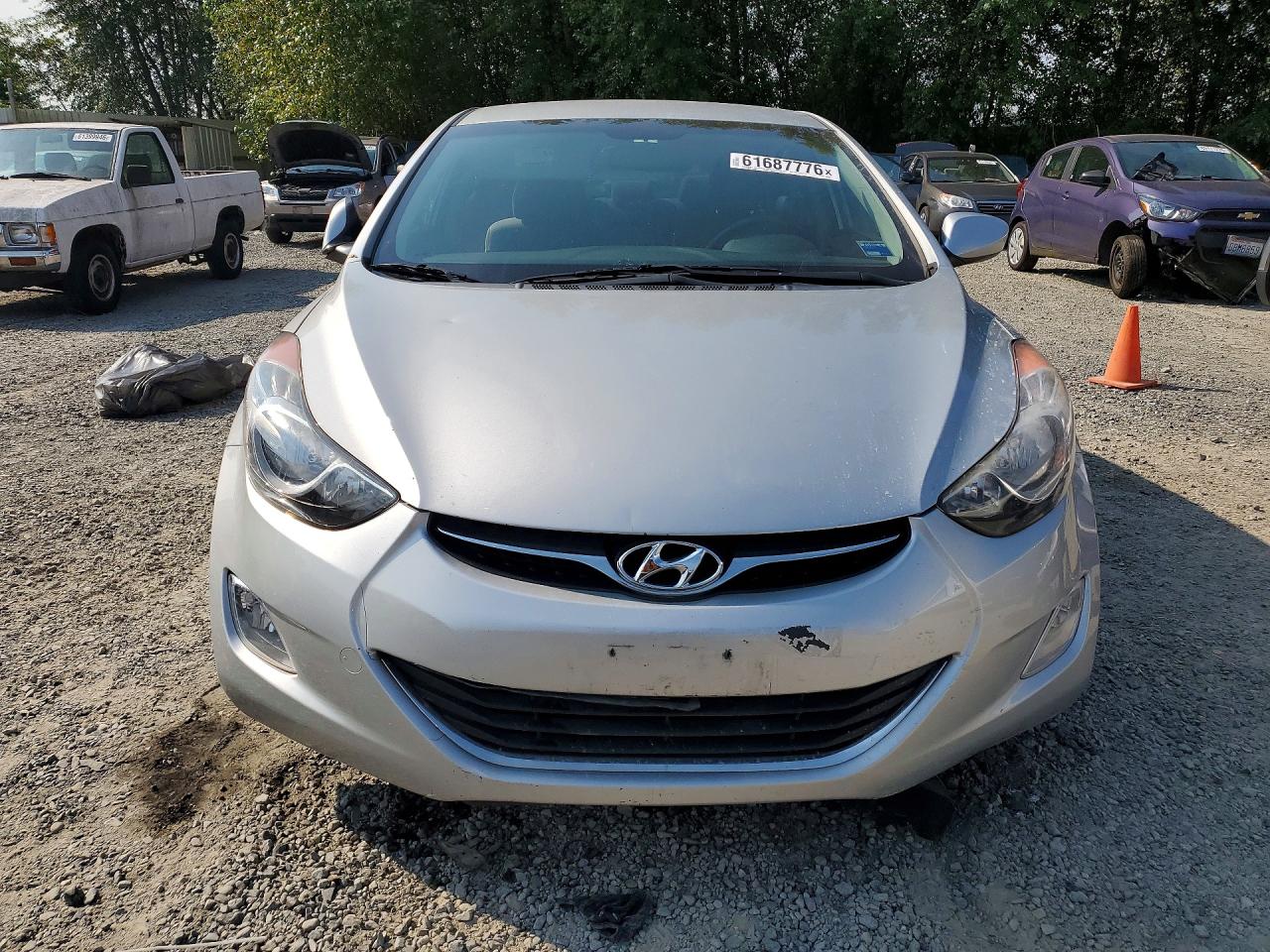 2013 Hyundai Elantra Gls Silver vin: KMHDH4AE7DU530620
