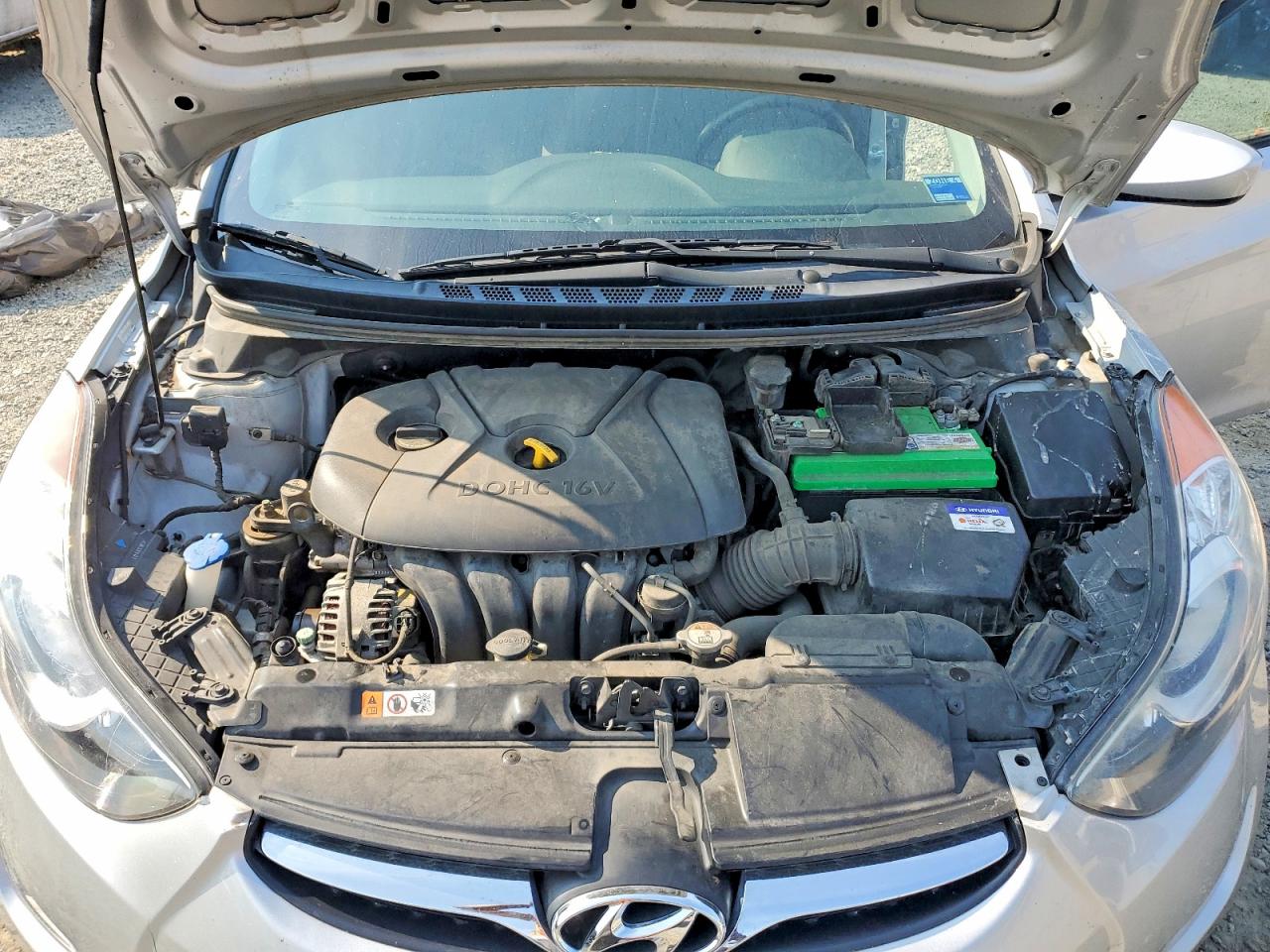 2013 Hyundai Elantra Gls Silver vin: KMHDH4AE7DU530620