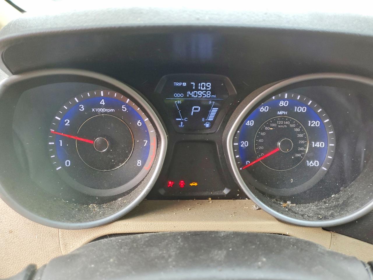 2013 Hyundai Elantra Gls Red vin: KMHDH4AE7DU535915