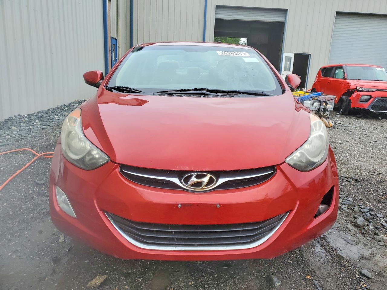 2013 Hyundai Elantra Gls Red vin: KMHDH4AE7DU535915