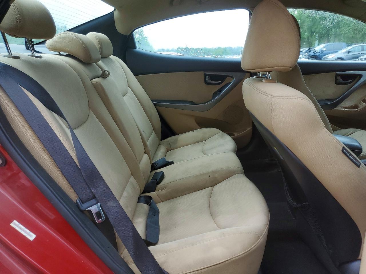 2013 Hyundai Elantra Gls Red vin: KMHDH4AE7DU535915