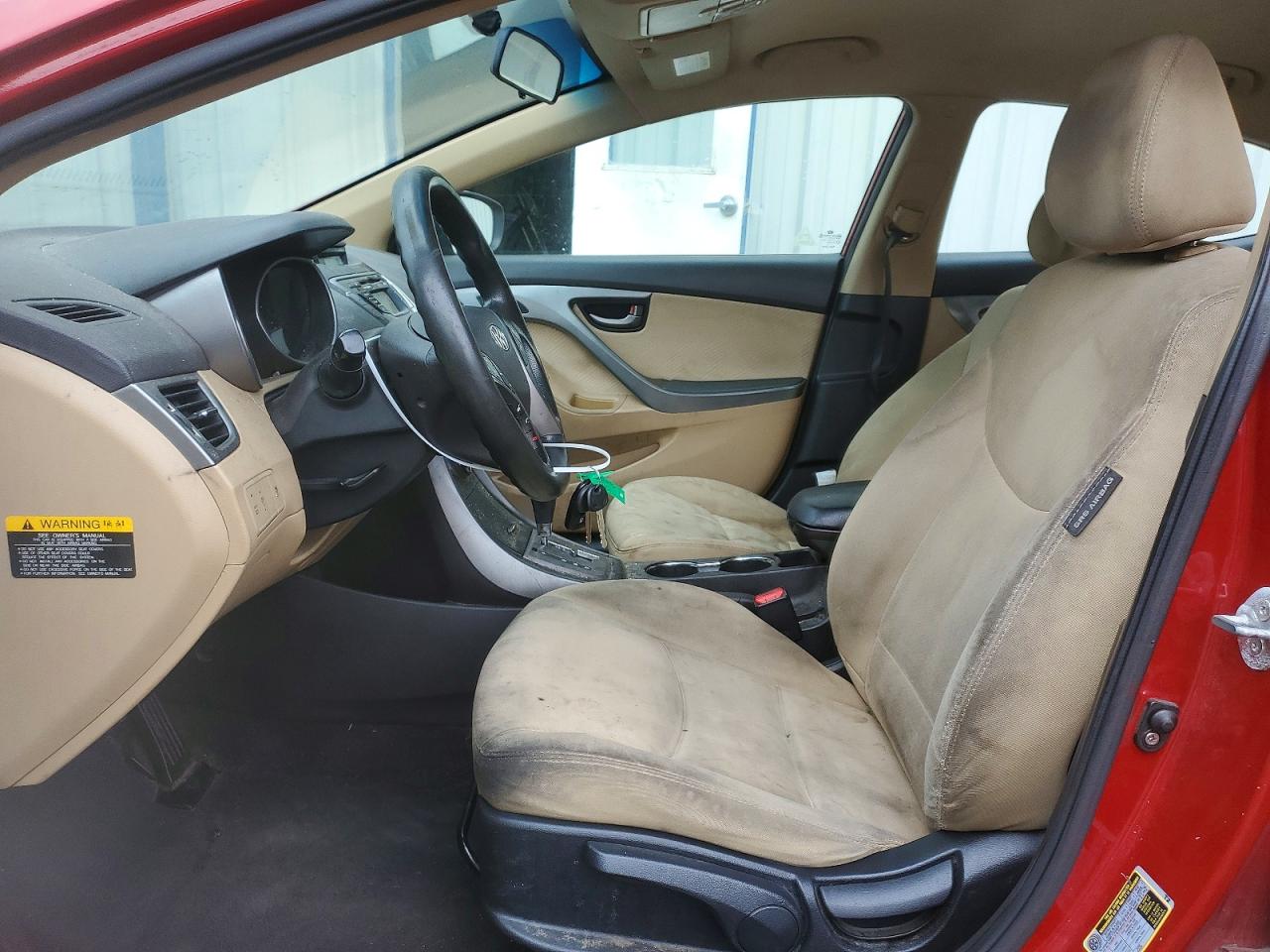 2013 Hyundai Elantra Gls Red vin: KMHDH4AE7DU535915
