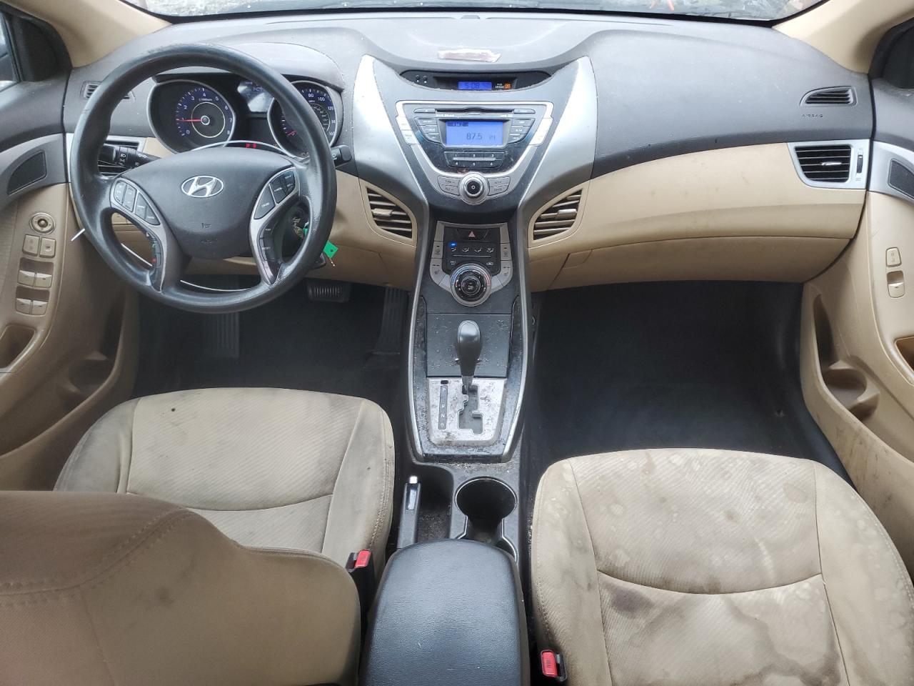 2013 Hyundai Elantra Gls Red vin: KMHDH4AE7DU535915 Damage: Left Front Seat Cushion, Burn Hole, 1/2 To 1 Inch