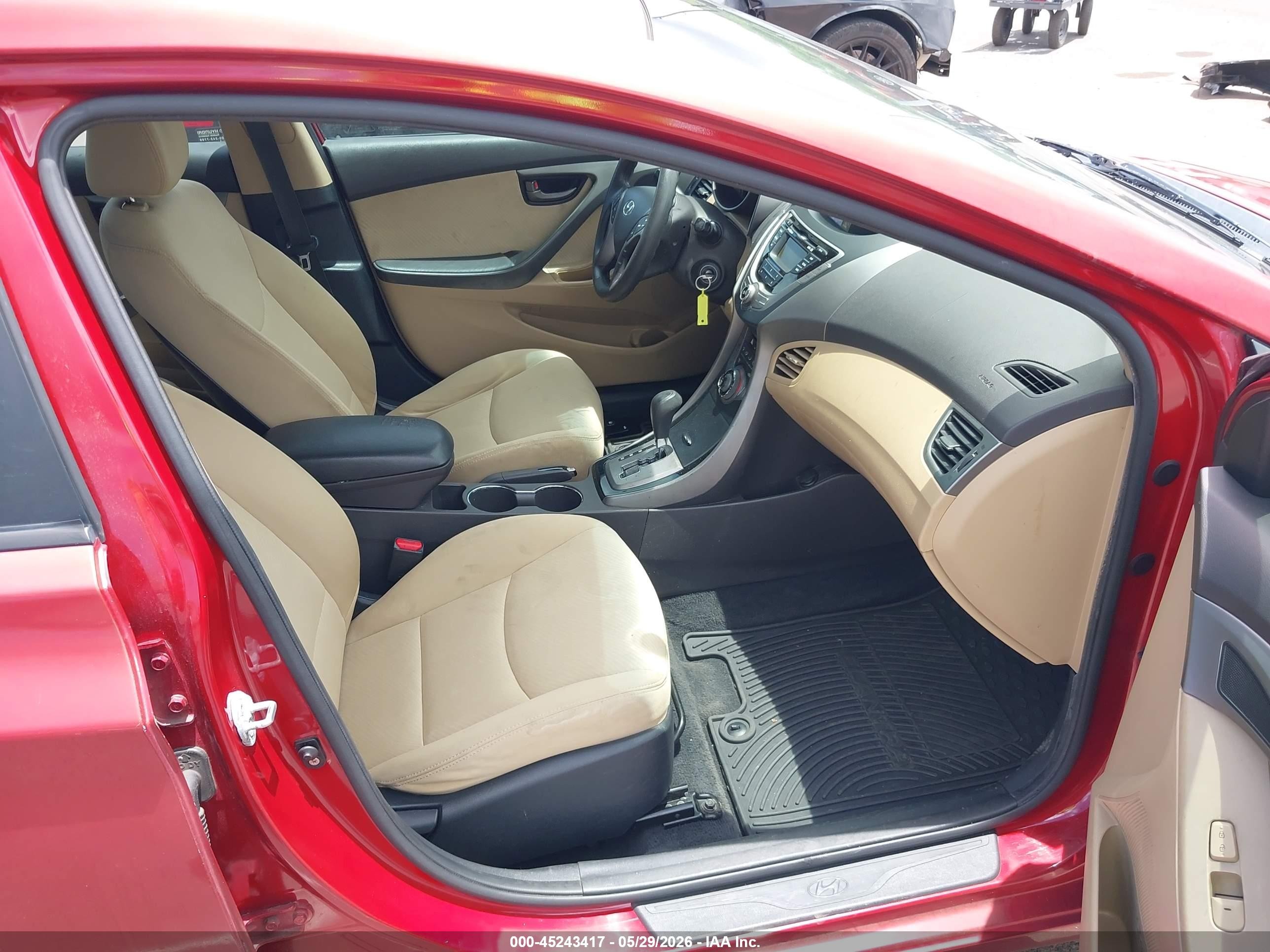 2013 Hyundai Elantra Gls Red vin: KMHDH4AE7DU538751