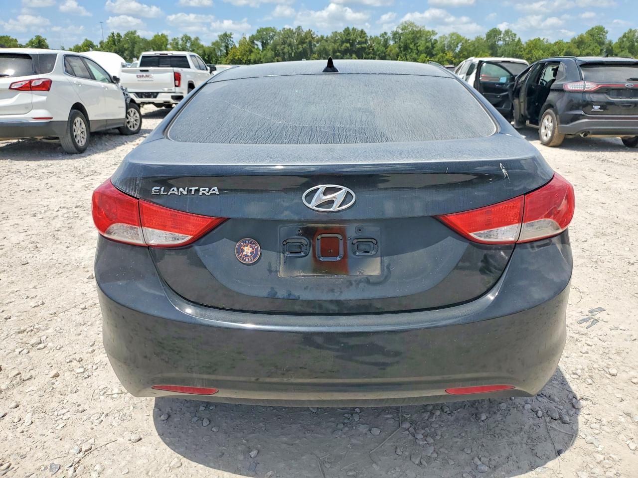 2013 Hyundai Elantra Gls Black vin: KMHDH4AE7DU549250