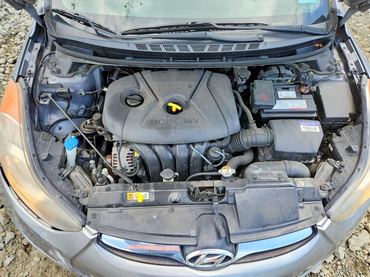 2013 Hyundai Elantra Gls Silver vin: KMHDH4AE7DU556330