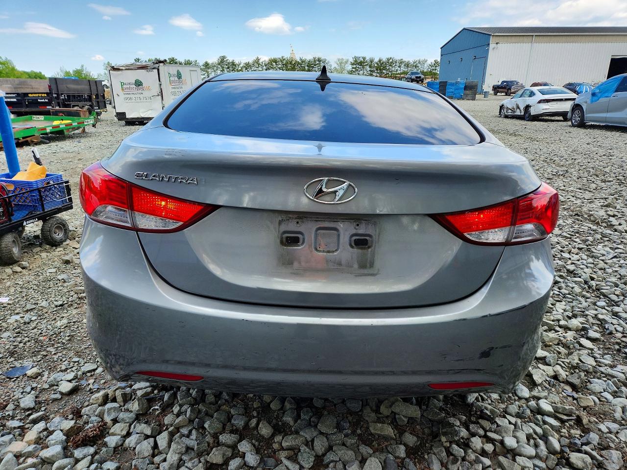 2013 Hyundai Elantra Gls Silver vin: KMHDH4AE7DU556330