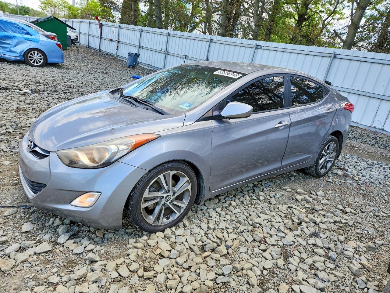 2013 Hyundai Elantra Gls Silver vin: KMHDH4AE7DU556330