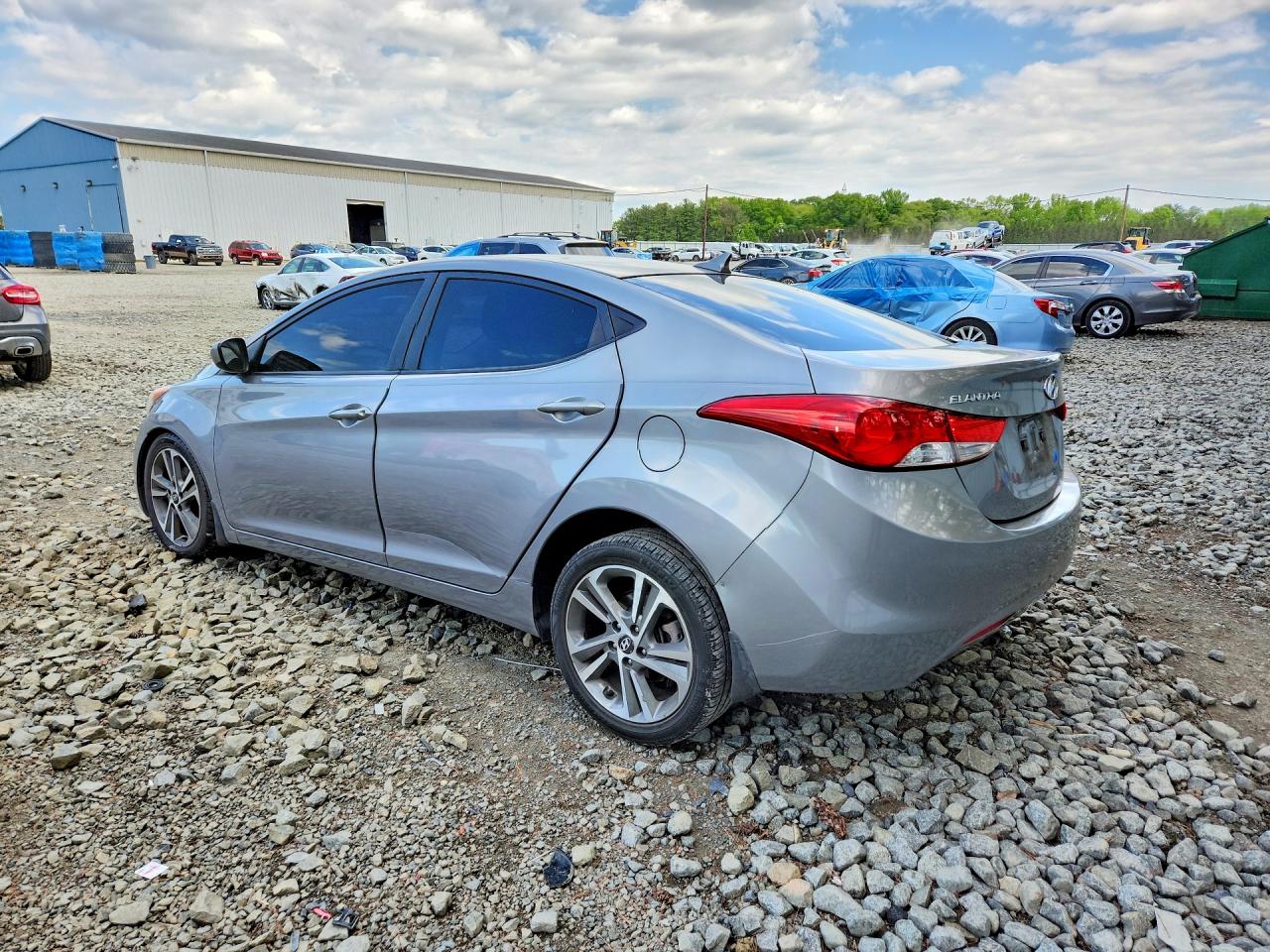2013 Hyundai Elantra Gls Silver vin: KMHDH4AE7DU556330