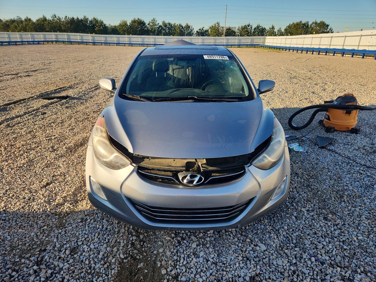 2013 Hyundai Elantra Limited Gray vin: KMHDH4AE7DU575248