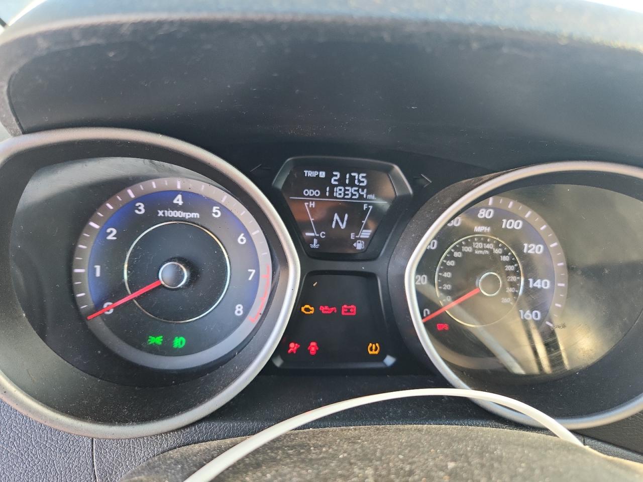 2013 Hyundai Elantra Limited Gray vin: KMHDH4AE7DU575248