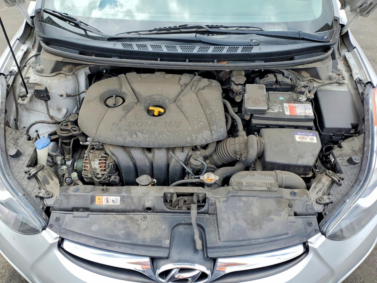 2013 Hyundai Elantra Gls Silver vin: KMHDH4AE7DU586413