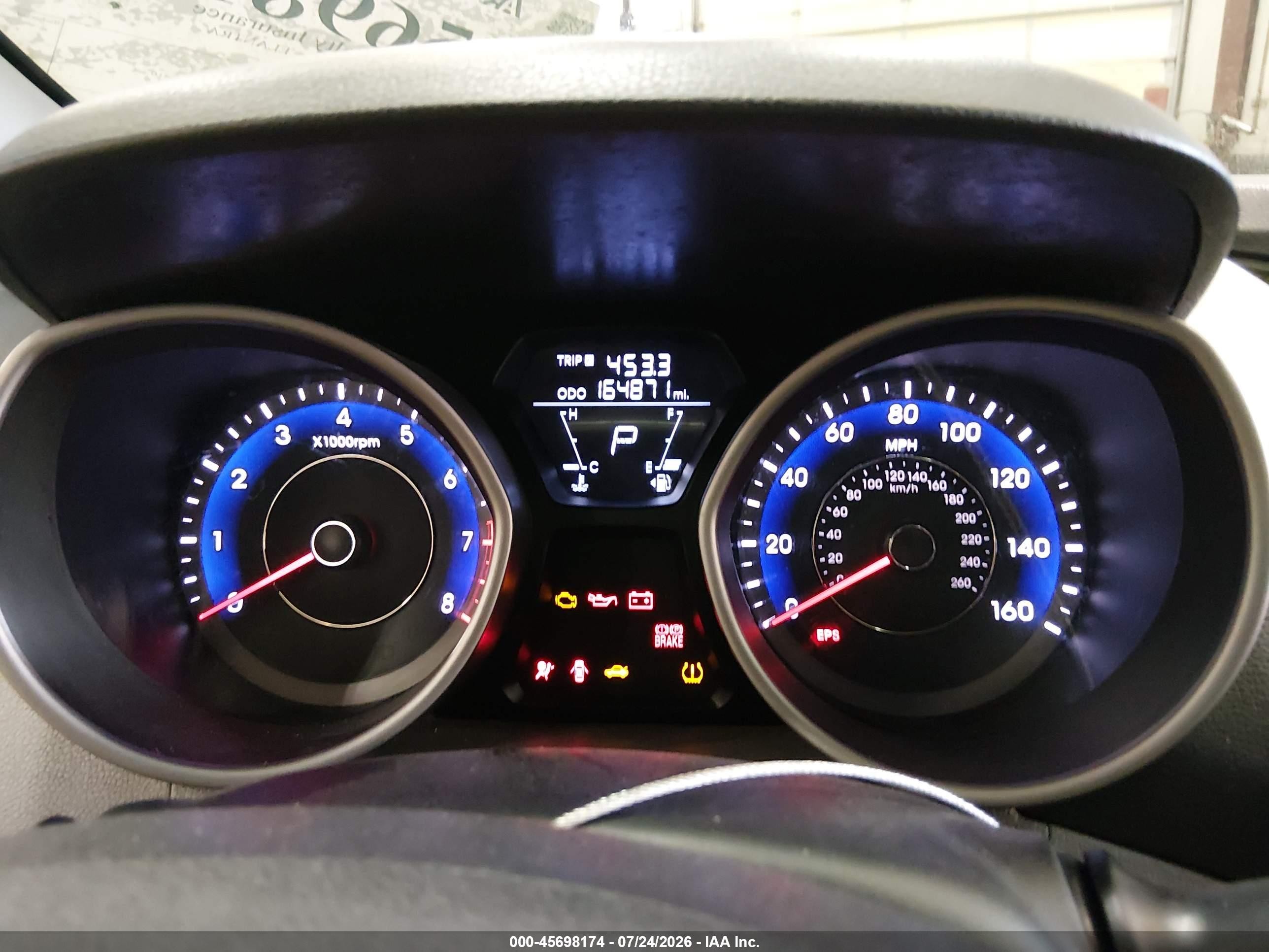 2013 Hyundai Elantra Gls Серебряный vin: KMHDH4AE7DU606658
