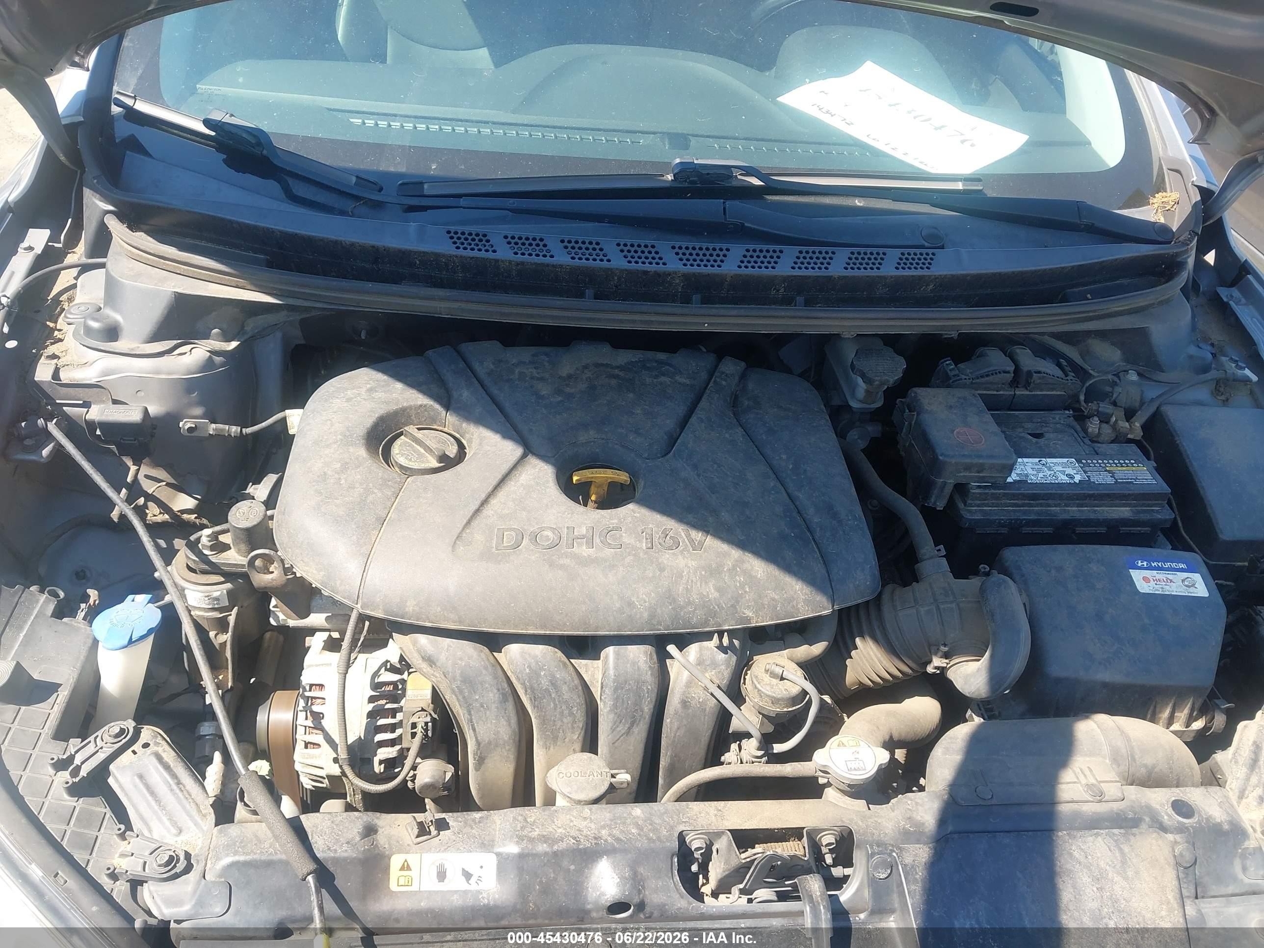 2013 Hyundai Elantra Limited Silver vin: KMHDH4AE7DU612881