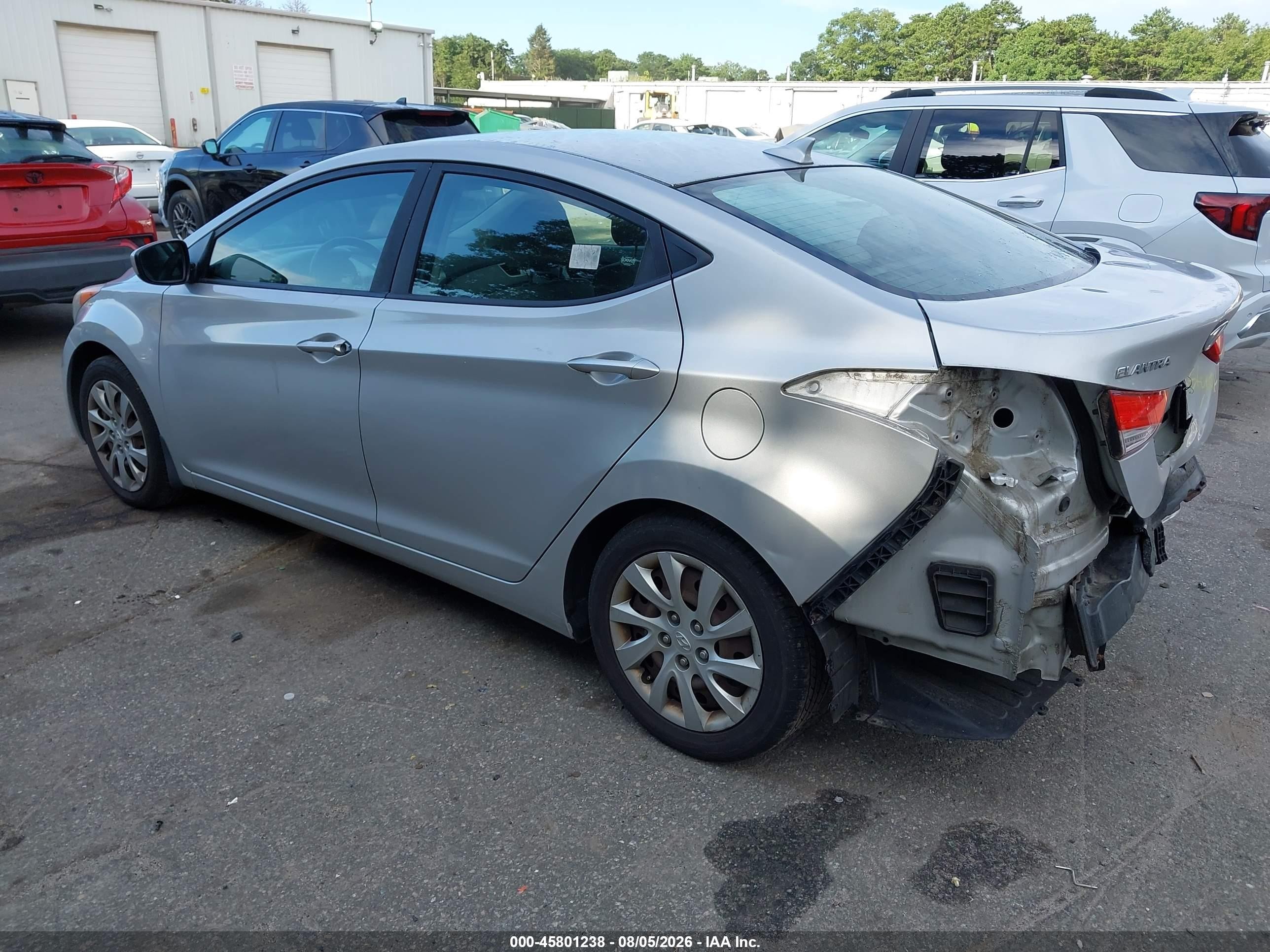 2013 Hyundai Elantra Gls Silver vin: KMHDH4AE7DU626070