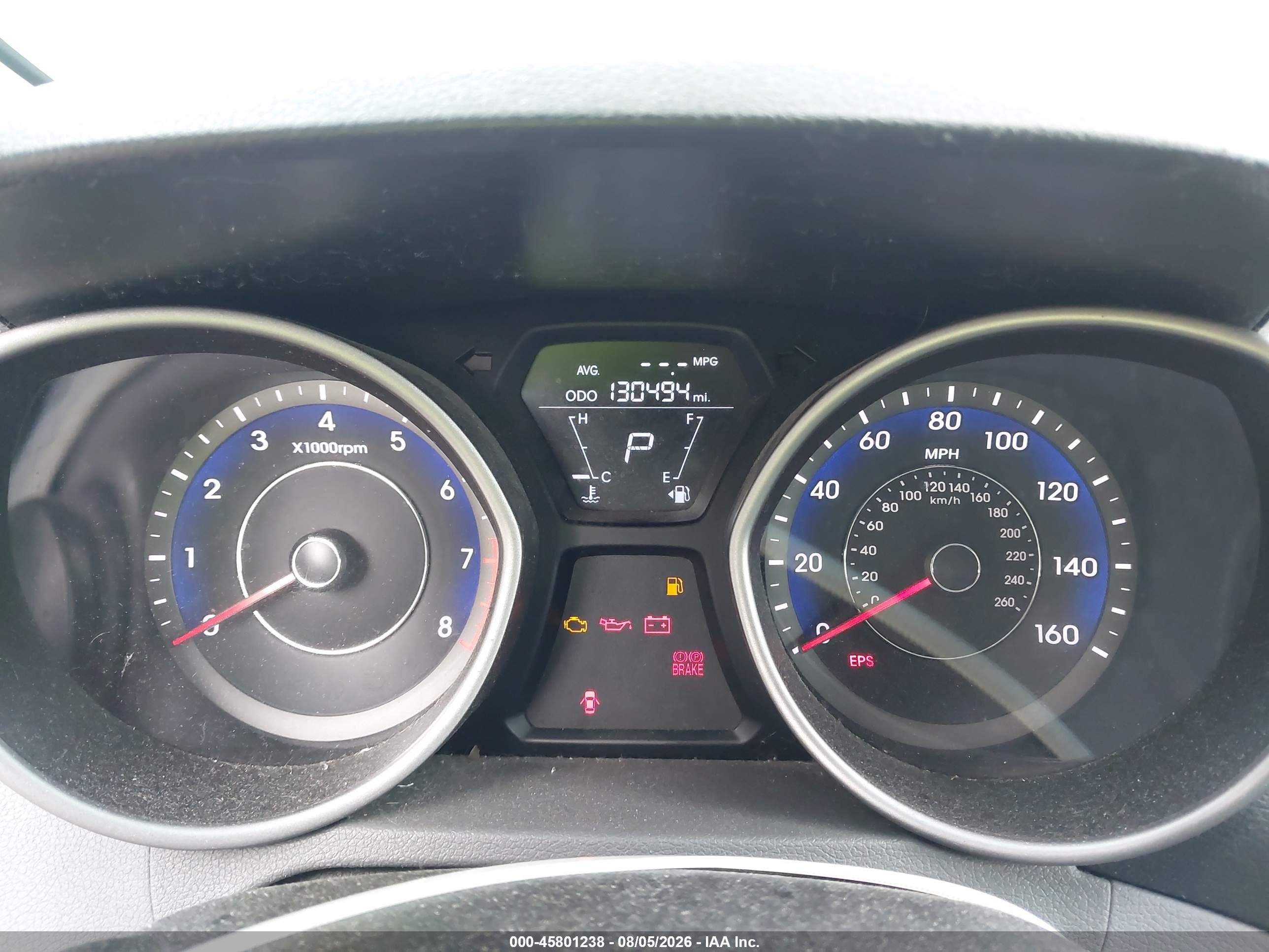 2013 Hyundai Elantra Gls Silver vin: KMHDH4AE7DU626070