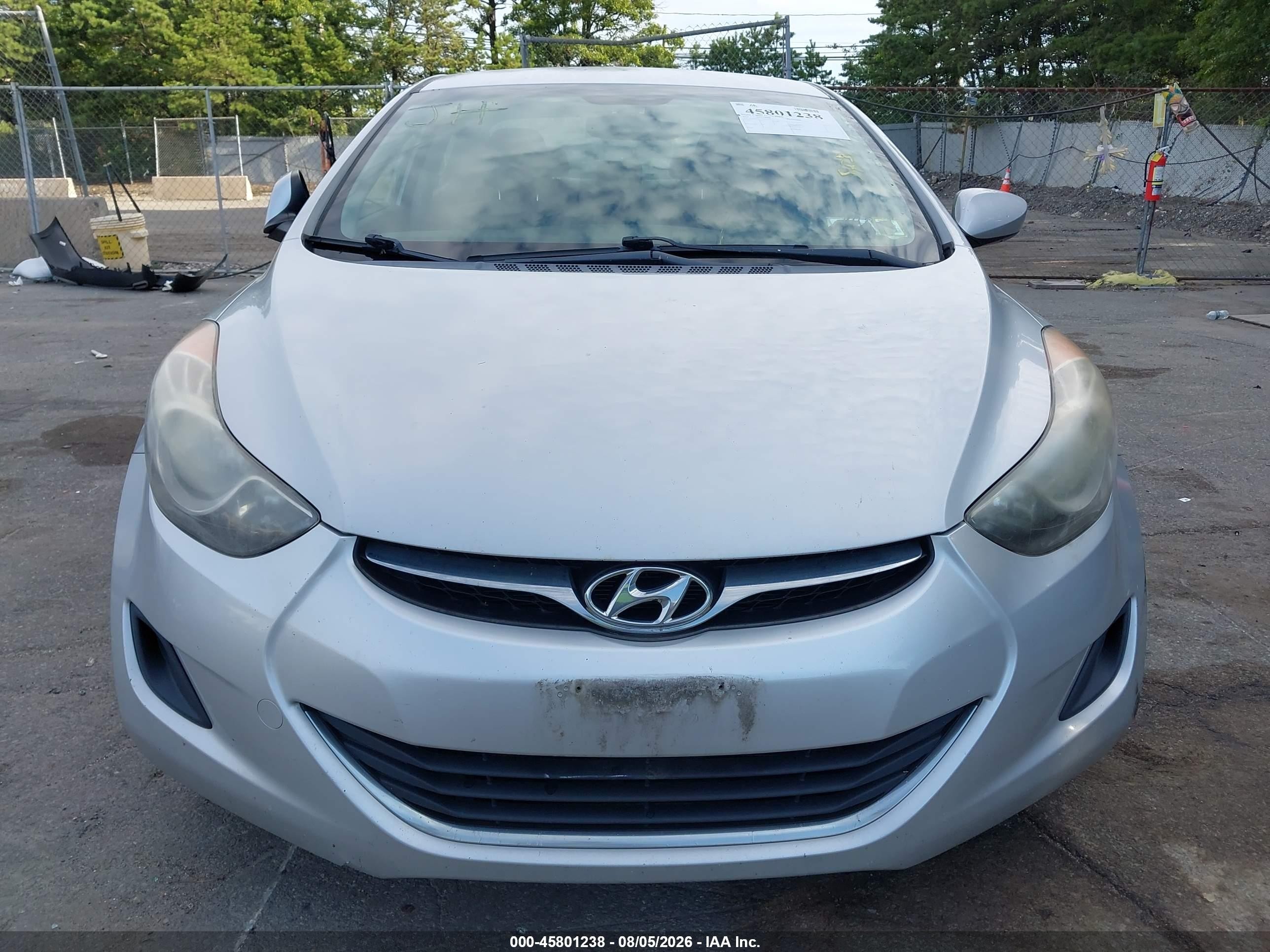 2013 Hyundai Elantra Gls Silver vin: KMHDH4AE7DU626070