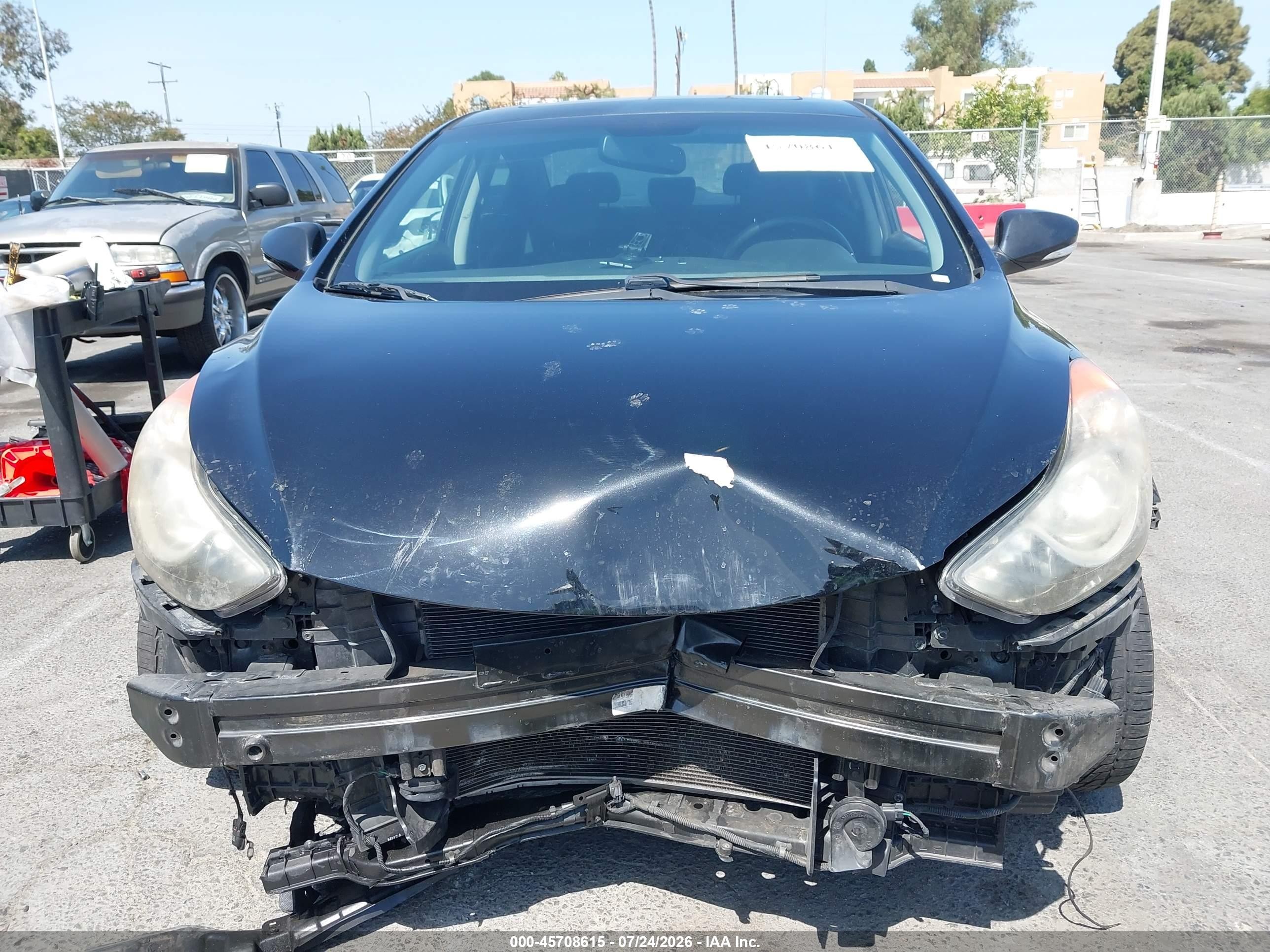 2013 Hyundai Elantra Limited Черный vin: KMHDH4AE7DU631298