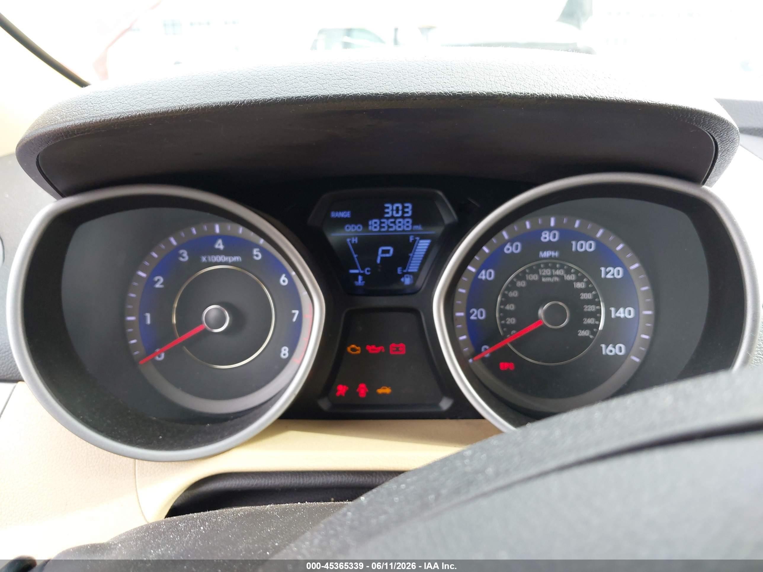2013 Hyundai Elantra Gls Red vin: KMHDH4AE7DU633343