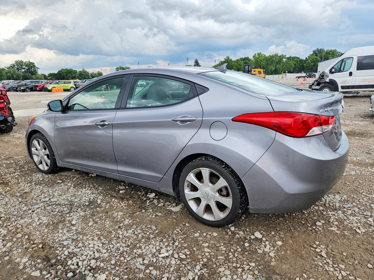 2013 Hyundai Elantra Limited Gray vin: KMHDH4AE7DU635352