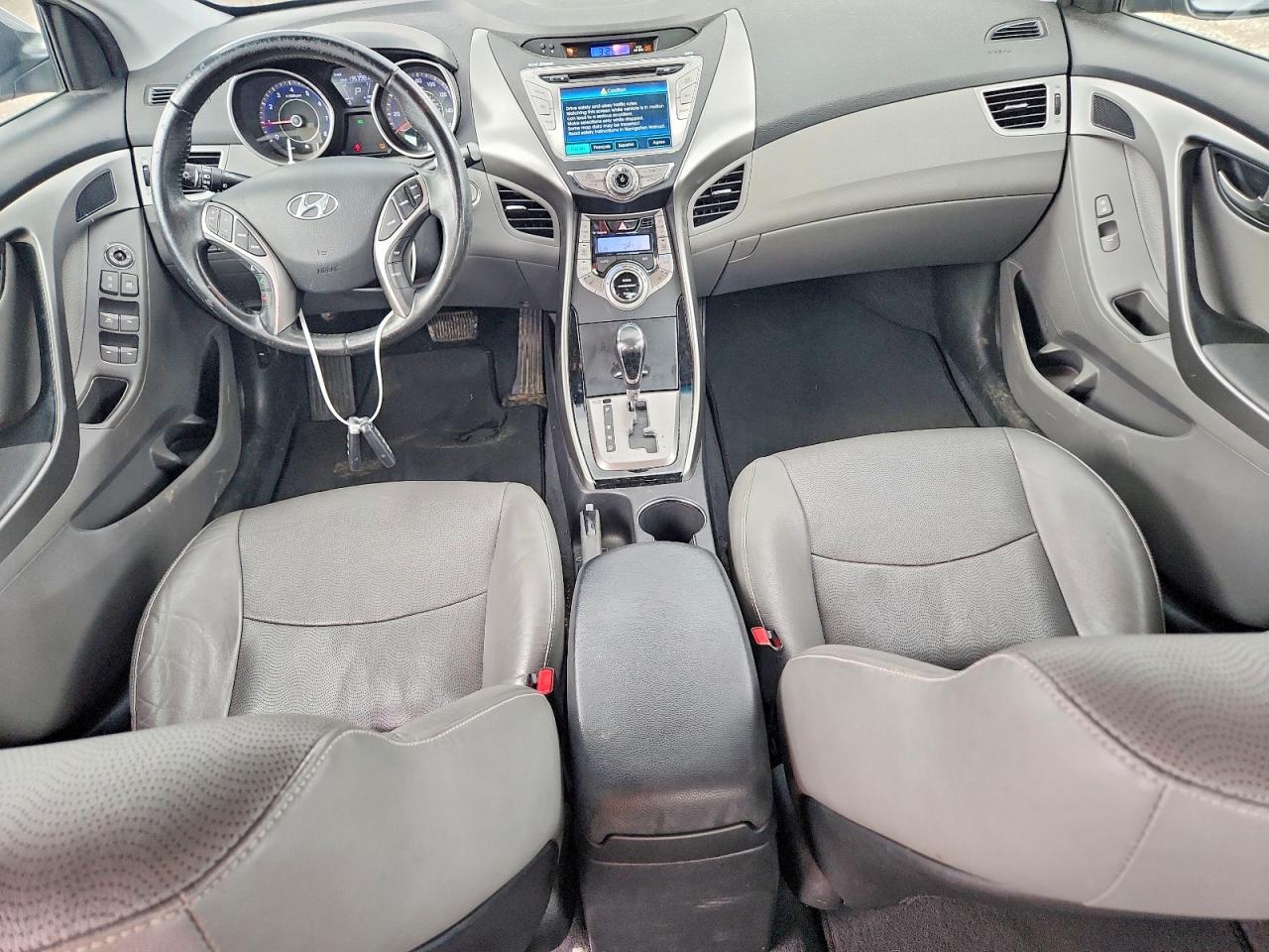 2013 Hyundai Elantra Limited Gray vin: KMHDH4AE7DU635352