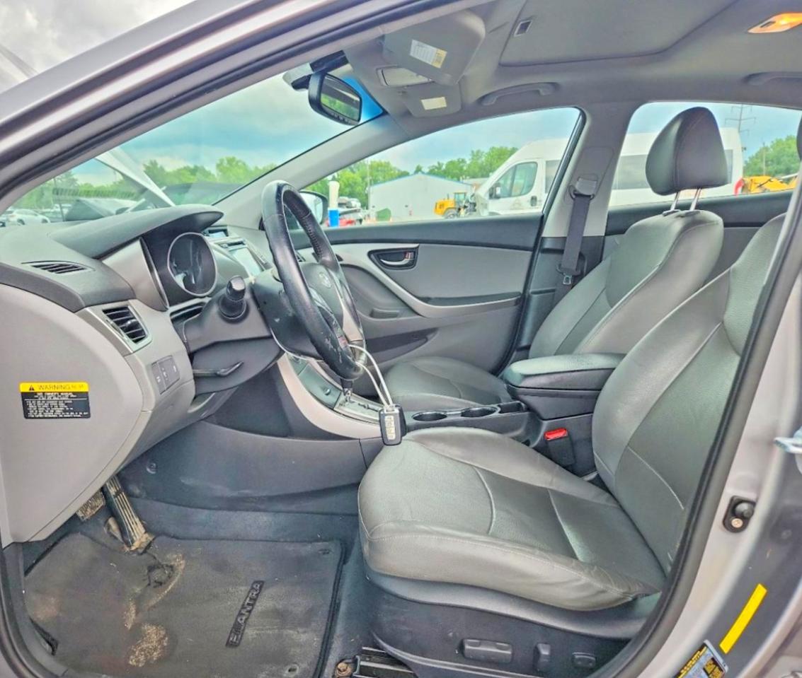 2013 Hyundai Elantra Limited Gray vin: KMHDH4AE7DU635352