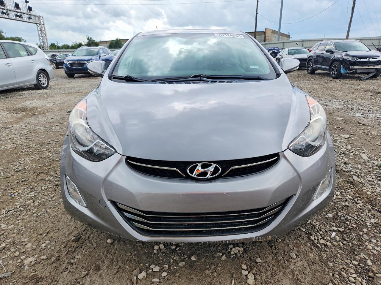 2013 Hyundai Elantra Limited Gray vin: KMHDH4AE7DU635352