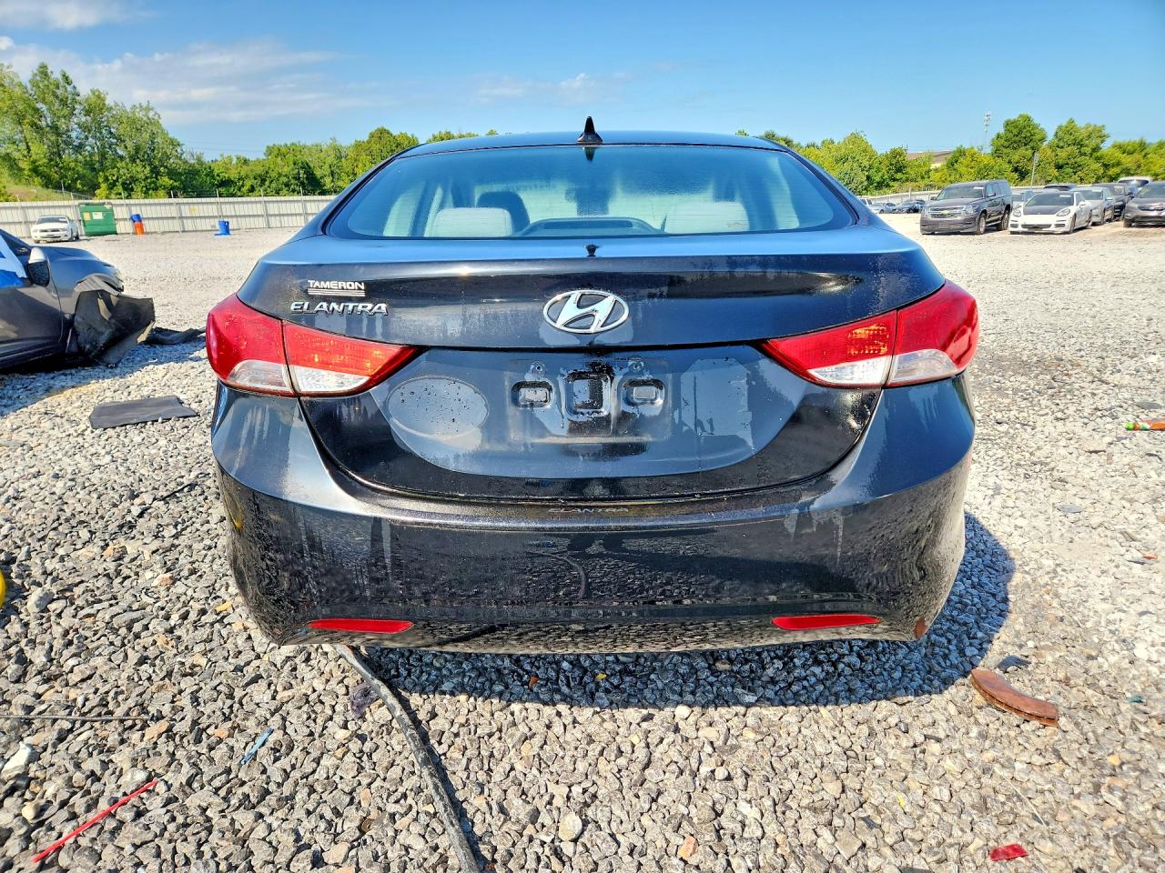 2013 Hyundai Elantra Gls Black vin: KMHDH4AE7DU664186