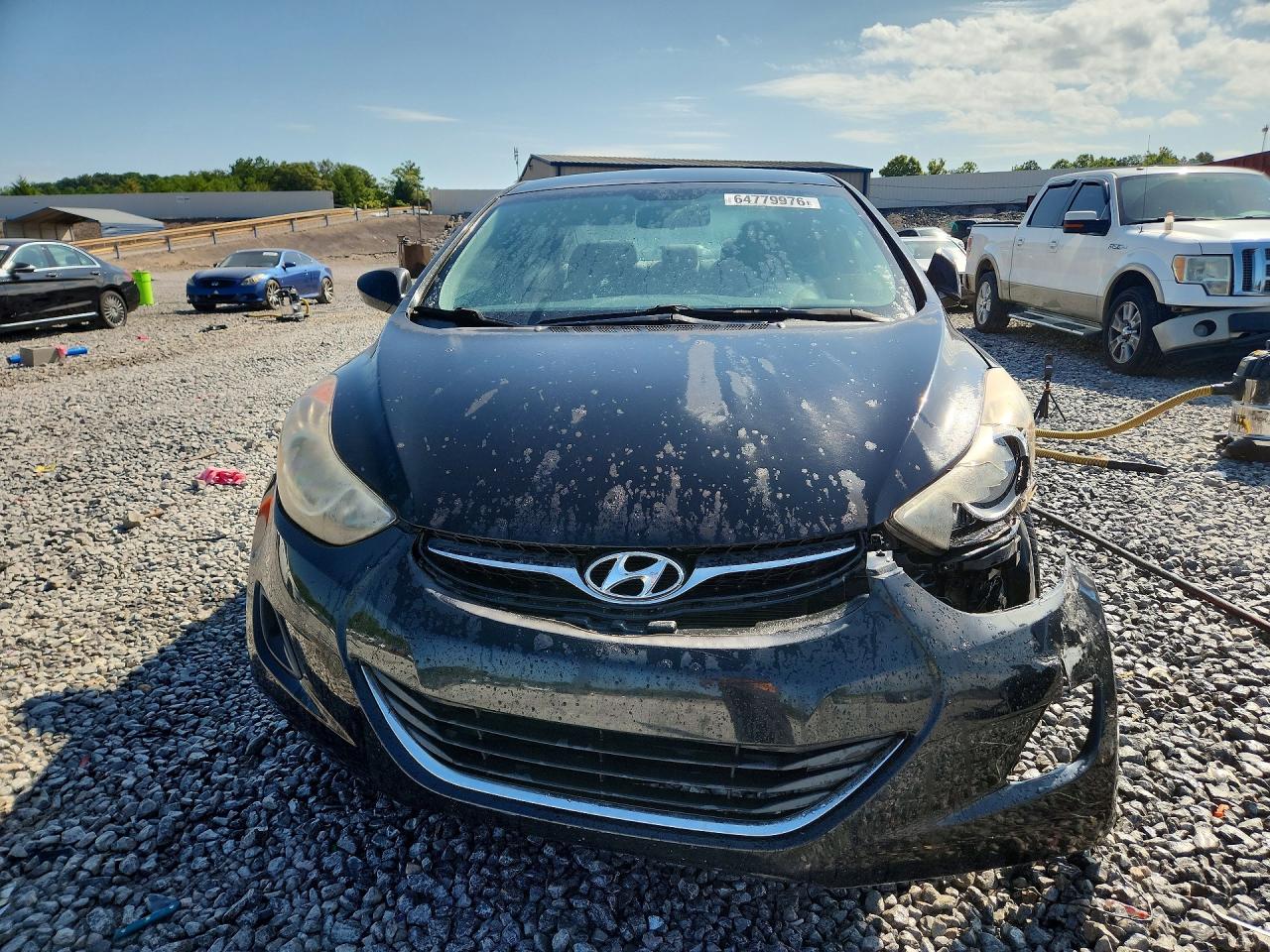 2013 Hyundai Elantra Gls Black vin: KMHDH4AE7DU664186