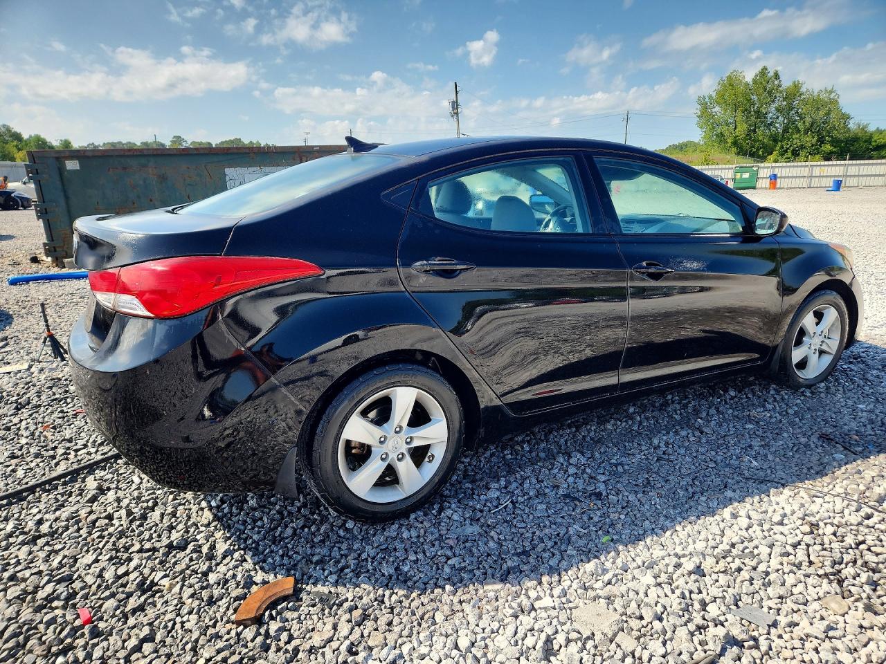 2013 Hyundai Elantra Gls Black vin: KMHDH4AE7DU664186