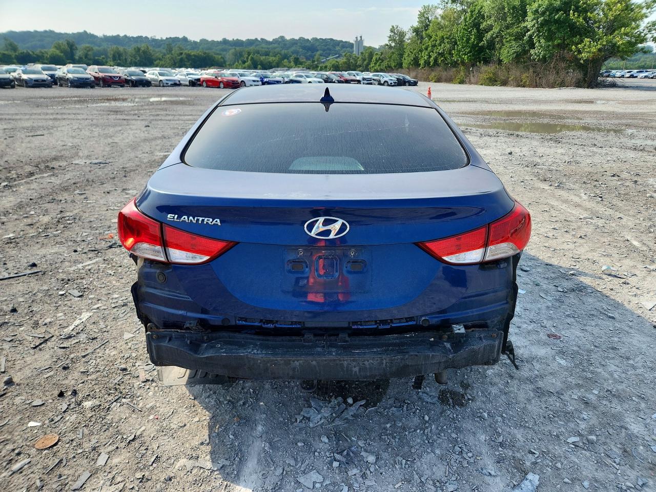 2013 Hyundai Elantra Gls Blue vin: KMHDH4AE7DU718313